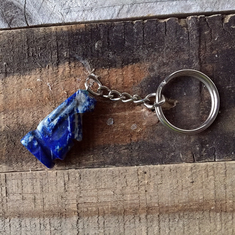 Lapiz Lazuli Key Chain - Picture 2 of 5